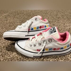 Converse kids sneakers and two addition pairs of size 13 (kids) shoes